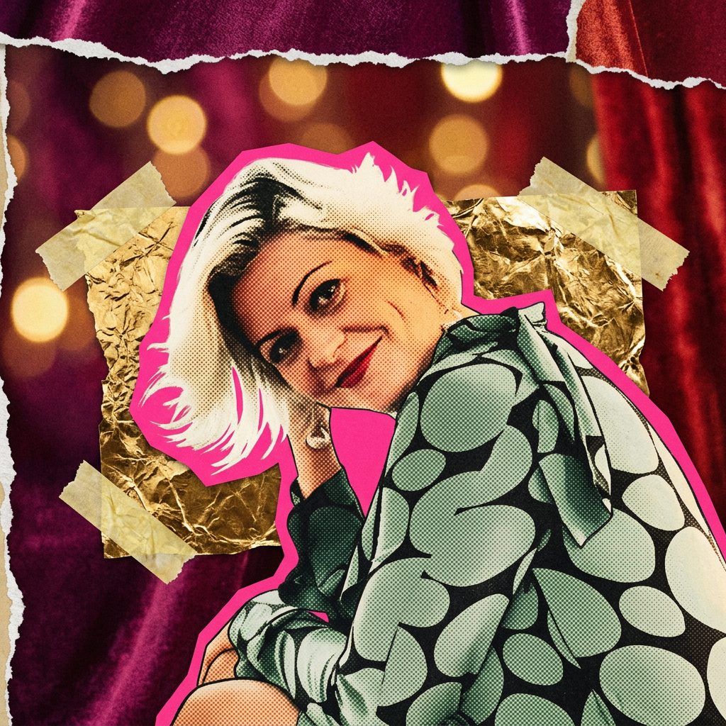 Illustrated portrait of Lisa Lang, the person who made this fan page